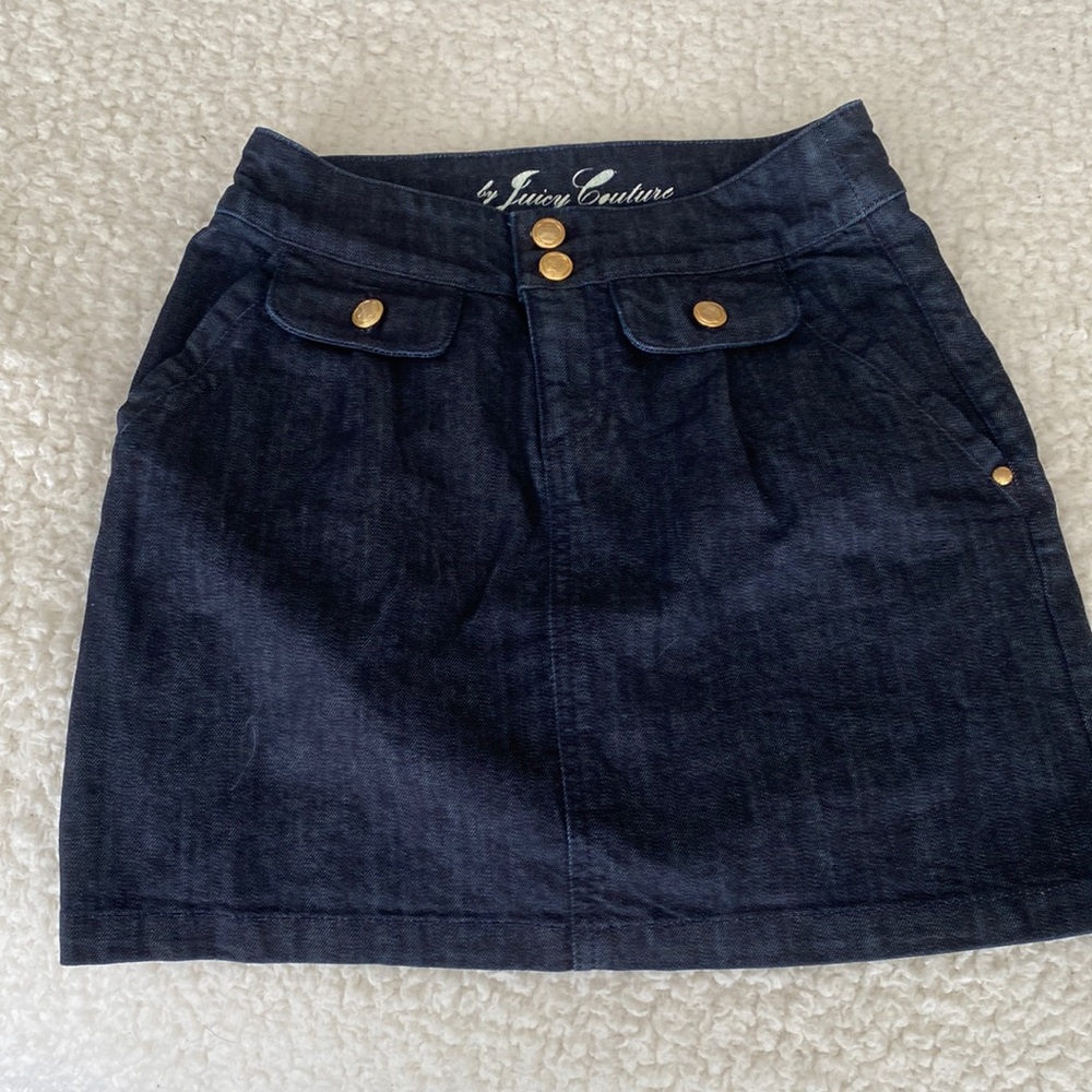 juicy couture denim skirt
